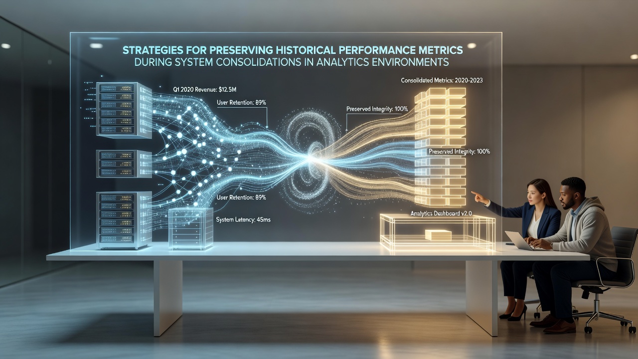 Strategies for Preserving Historical Performance Metrics During System Consolidations in Analytics Environments